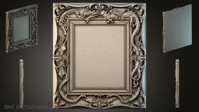 Рамы декоративные, обрамления (RMI_012263) 3D модель для ЧПУ станка