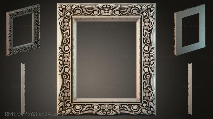 Рамы декоративные, обрамления (RMI_012963) 3D модель для ЧПУ станка