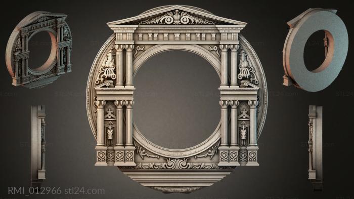 Рамы декоративные, обрамления (RMI_012966) 3D модель для ЧПУ станка