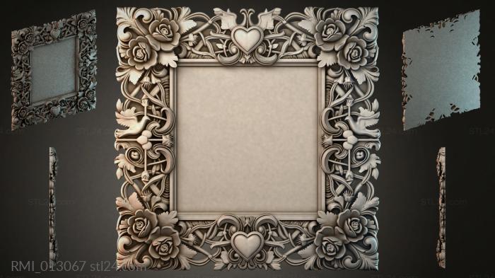 Рамы декоративные, обрамления (RMI_013067) 3D модель для ЧПУ станка