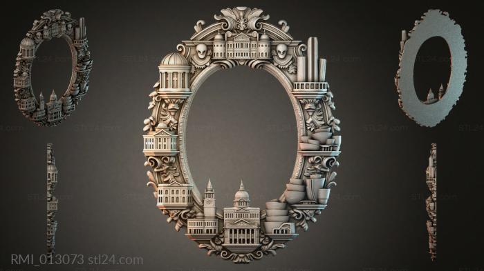 Рамы декоративные, обрамления (RMI_013073) 3D модель для ЧПУ станка
