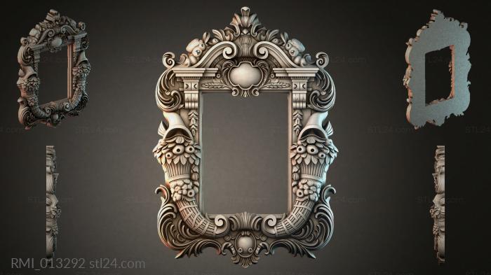 Рамы декоративные, обрамления (RMI_013292) 3D модель для ЧПУ станка