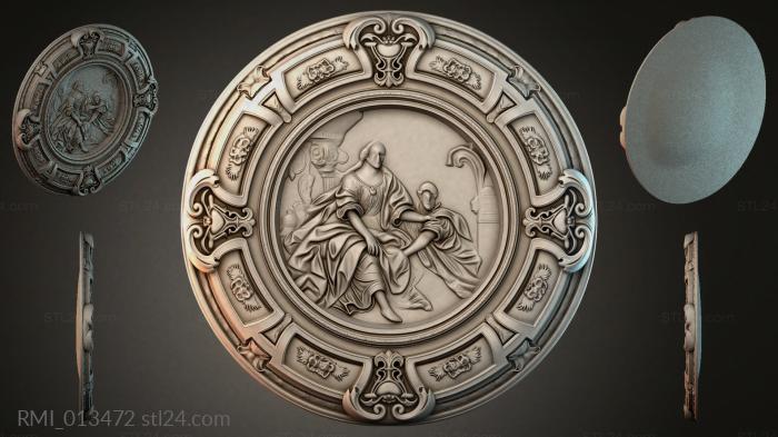 Рамы декоративные, обрамления (RMI_013472) 3D модель для ЧПУ станка