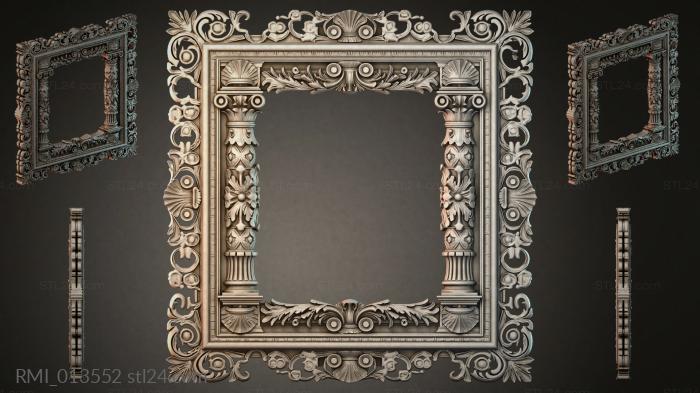 Рамы декоративные, обрамления (RMI_013552) 3D модель для ЧПУ станка