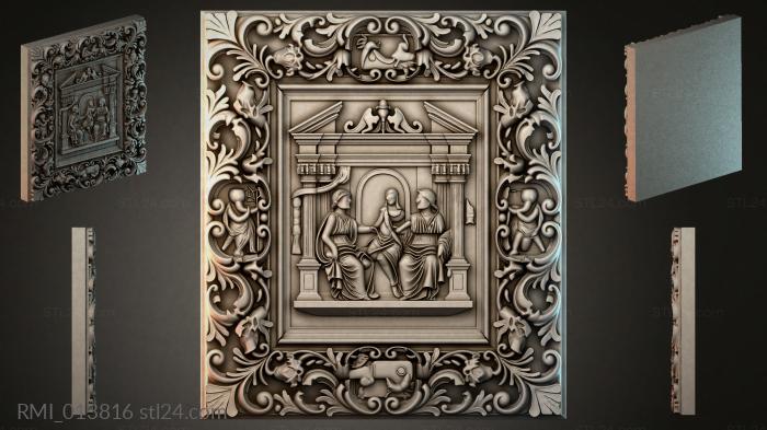 Рамы декоративные, обрамления (RMI_013816) 3D модель для ЧПУ станка