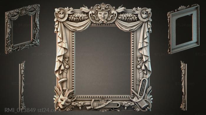 Рамы декоративные, обрамления (RMI_013849) 3D модель для ЧПУ станка