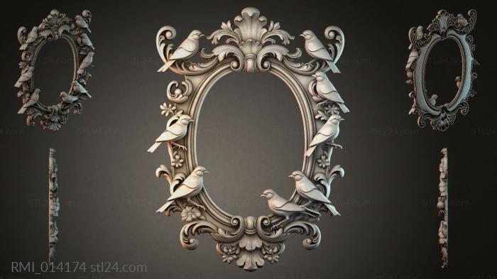Рамы декоративные, обрамления (RMI_014174) 3D модель для ЧПУ станка