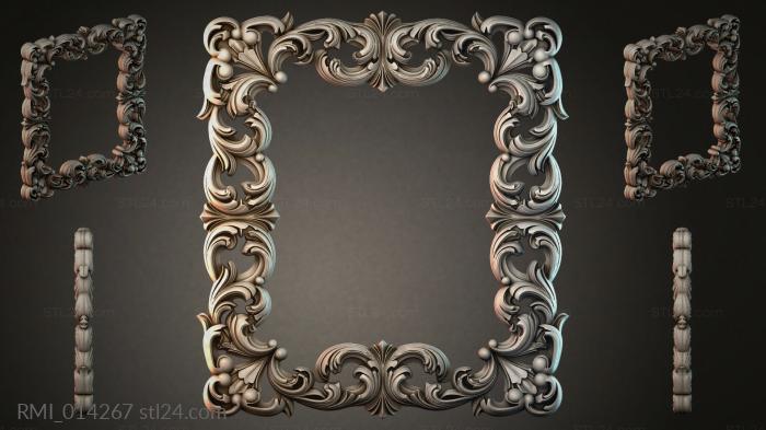 Рамы декоративные, обрамления (RMI_014267) 3D модель для ЧПУ станка