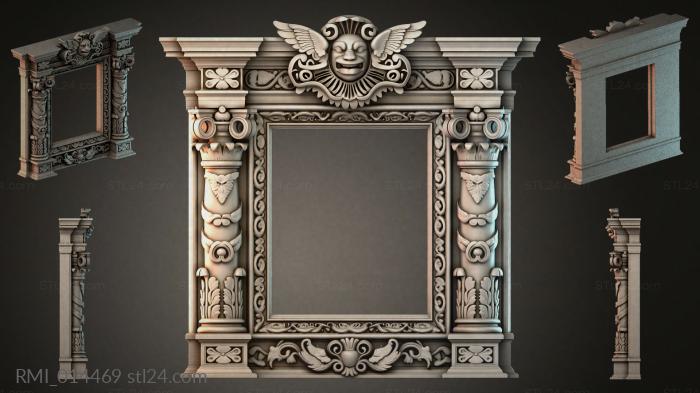 Рамы декоративные, обрамления (RMI_014469) 3D модель для ЧПУ станка