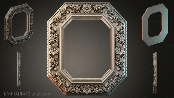 Рамы декоративные, обрамления (RMI_014472) 3D модель для ЧПУ станка