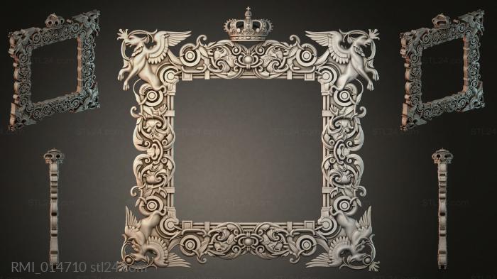 Рамы декоративные, обрамления (RMI_014710) 3D модель для ЧПУ станка