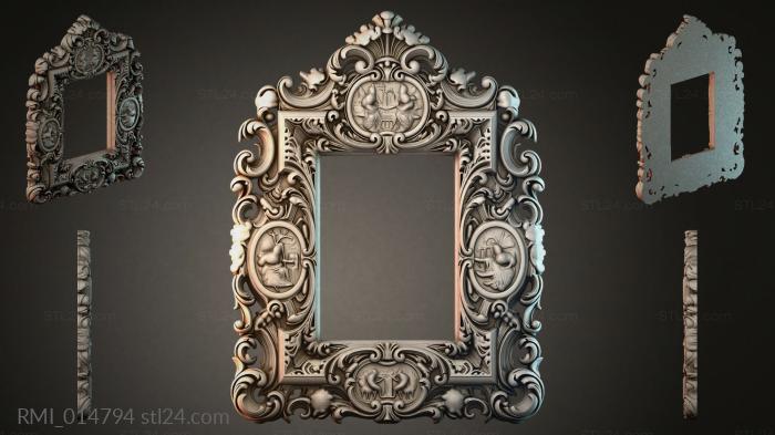 Рамы декоративные, обрамления (RMI_014794) 3D модель для ЧПУ станка