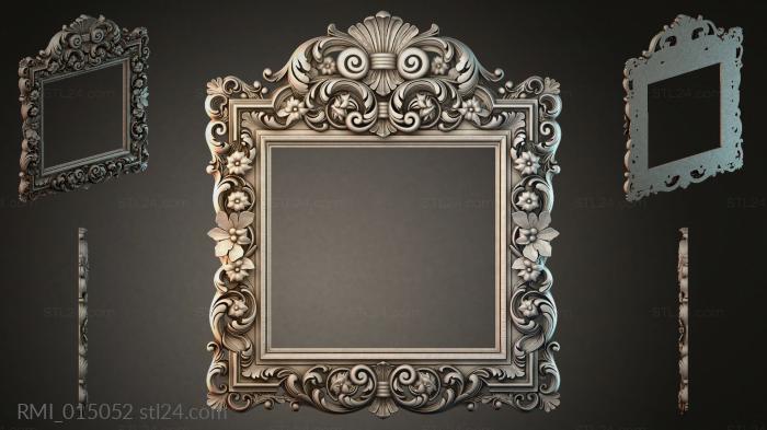 Рамы декоративные, обрамления (RMI_015052) 3D модель для ЧПУ станка