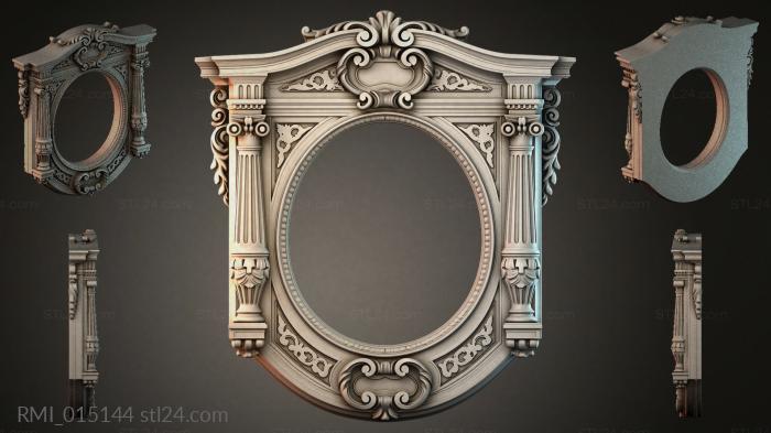 Рамы декоративные, обрамления (RMI_015144) 3D модель для ЧПУ станка