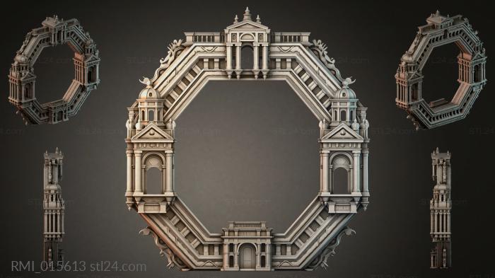 Рамы декоративные, обрамления (RMI_015613) 3D модель для ЧПУ станка