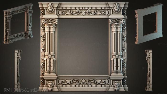 Рамы декоративные, обрамления (RMI_015661) 3D модель для ЧПУ станка