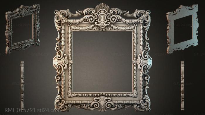 Рамы декоративные, обрамления (RMI_015791) 3D модель для ЧПУ станка