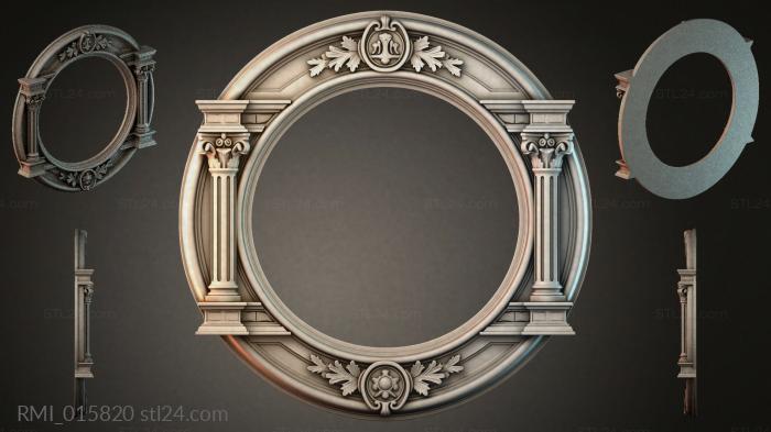 Рамы декоративные, обрамления (RMI_015820) 3D модель для ЧПУ станка