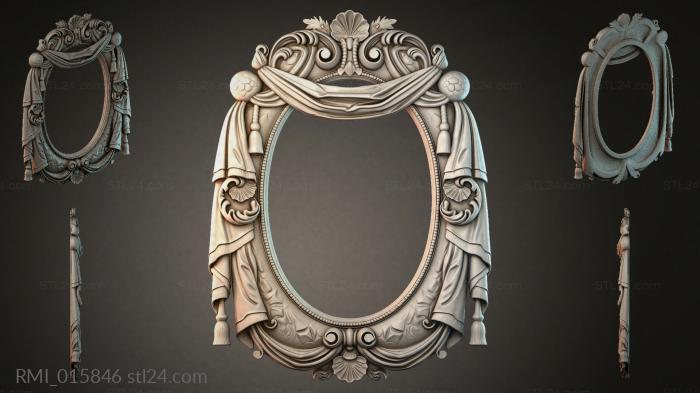 Рамы декоративные, обрамления (RMI_015846) 3D модель для ЧПУ станка