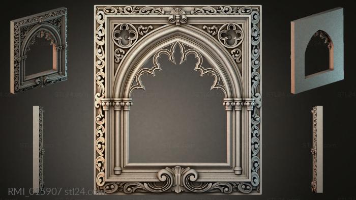 Рамы декоративные, обрамления (RMI_015907) 3D модель для ЧПУ станка
