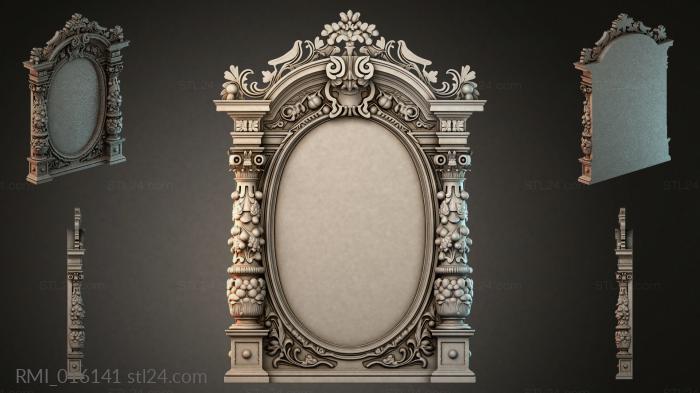 Рамы декоративные, обрамления (RMI_016141) 3D модель для ЧПУ станка