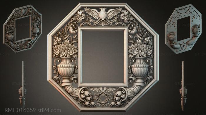 Рамы декоративные, обрамления (RMI_016359) 3D модель для ЧПУ станка