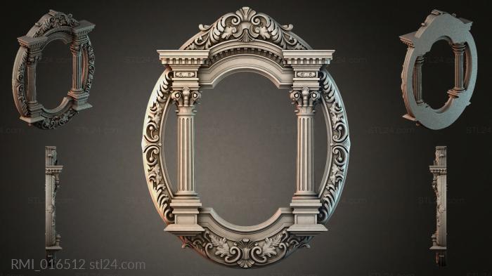 Рамы декоративные, обрамления (RMI_016512) 3D модель для ЧПУ станка