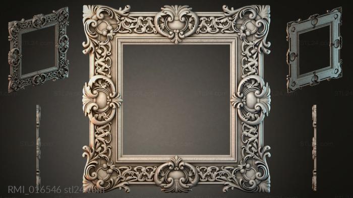 Рамы декоративные, обрамления (RMI_016546) 3D модель для ЧПУ станка