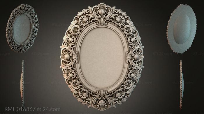 Рамы декоративные, обрамления (RMI_016867) 3D модель для ЧПУ станка