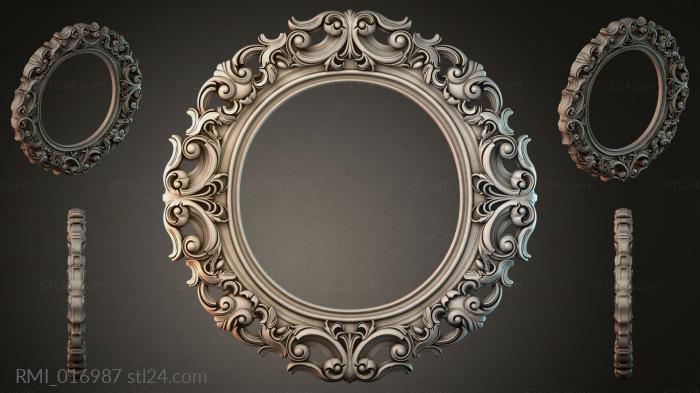 Рамы декоративные, обрамления (RMI_016987) 3D модель для ЧПУ станка