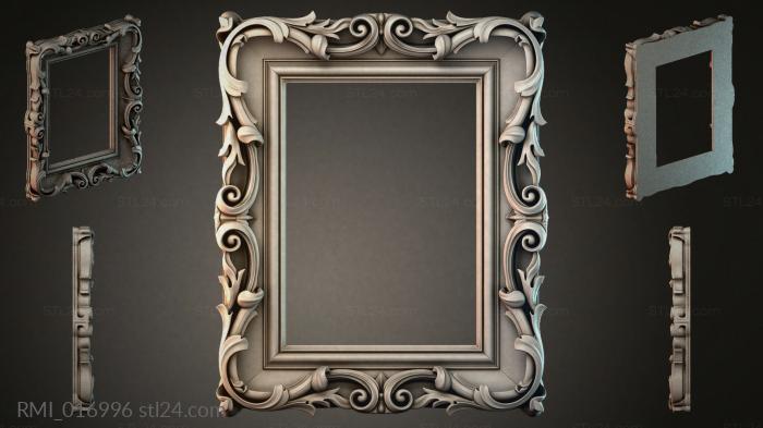 Рамы декоративные, обрамления (RMI_016996) 3D модель для ЧПУ станка