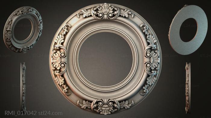Рамы декоративные, обрамления (RMI_017042) 3D модель для ЧПУ станка