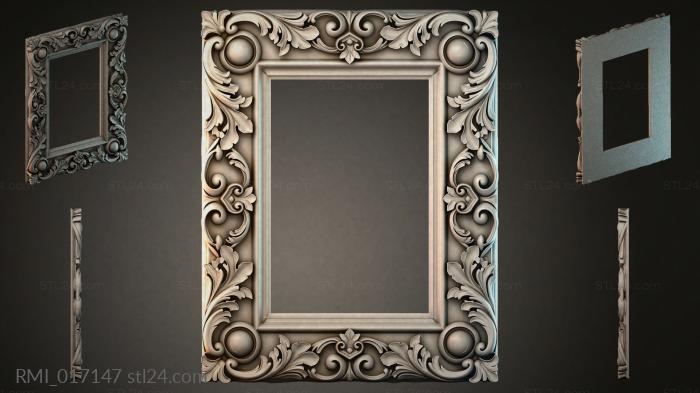 Рамы декоративные, обрамления (RMI_017147) 3D модель для ЧПУ станка