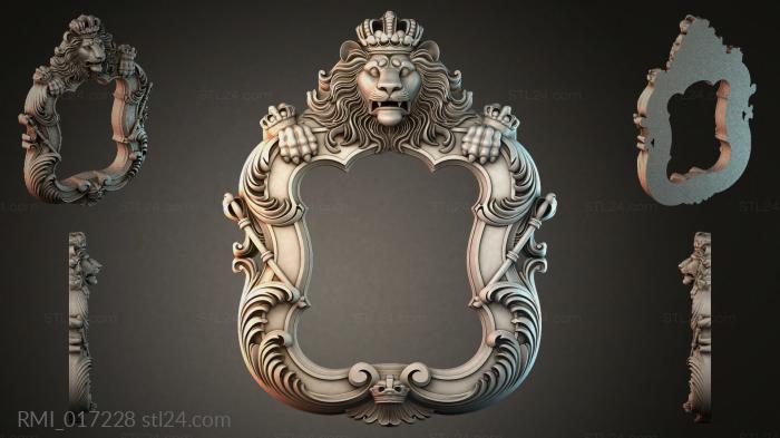 Рамы декоративные, обрамления (RMI_017228) 3D модель для ЧПУ станка