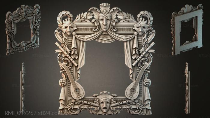 Рамы декоративные, обрамления (RMI_017262) 3D модель для ЧПУ станка