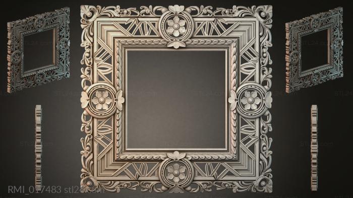 Рамы декоративные, обрамления (RMI_017483) 3D модель для ЧПУ станка