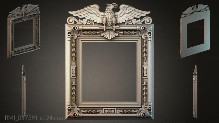 Рамы декоративные, обрамления (RMI_017591) 3D модель для ЧПУ станка