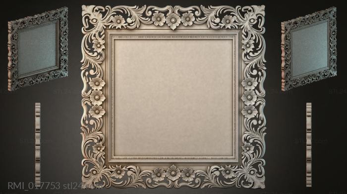 Рамы декоративные, обрамления (RMI_017753) 3D модель для ЧПУ станка