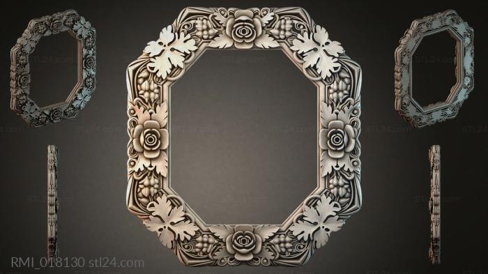 Рамы декоративные, обрамления (RMI_018130) 3D модель для ЧПУ станка