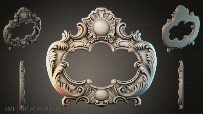 Рамы декоративные, обрамления (RMI_018170) 3D модель для ЧПУ станка
