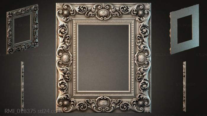 Рамы декоративные, обрамления (RMI_018375) 3D модель для ЧПУ станка