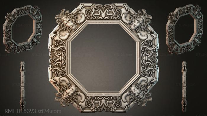 Рамы декоративные, обрамления (RMI_018393) 3D модель для ЧПУ станка