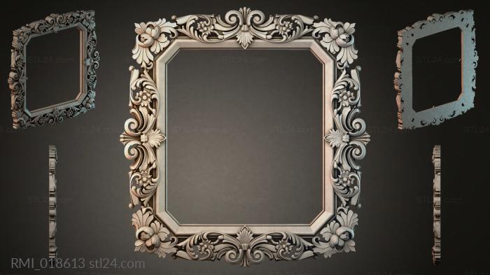 Рамы декоративные, обрамления (RMI_018613) 3D модель для ЧПУ станка