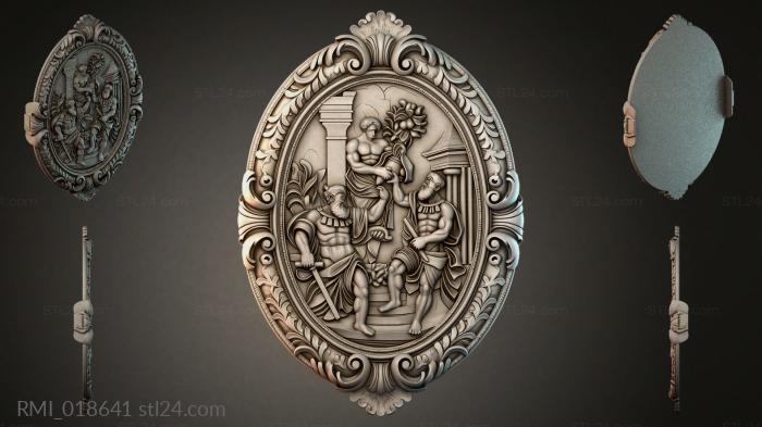 Рамы декоративные, обрамления (RMI_018641) 3D модель для ЧПУ станка