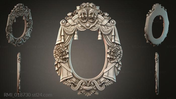 Рамы декоративные, обрамления (RMI_018730) 3D модель для ЧПУ станка