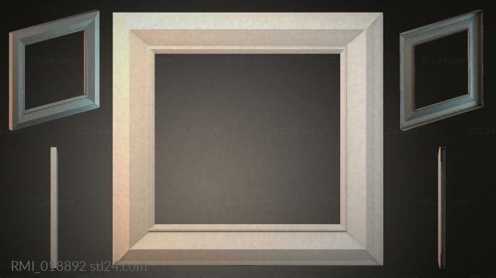 Рамы декоративные, обрамления (RMI_018892) 3D модель для ЧПУ станка