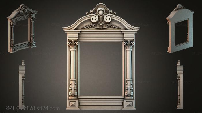 Рамы декоративные, обрамления (RMI_019178) 3D модель для ЧПУ станка