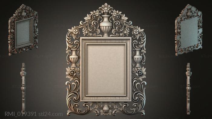 Рамы декоративные, обрамления (RMI_019391) 3D модель для ЧПУ станка
