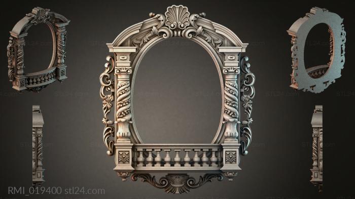 Рамы декоративные, обрамления (RMI_019400) 3D модель для ЧПУ станка
