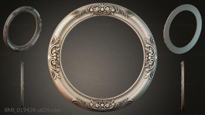 Рамы декоративные, обрамления (RMI_019424) 3D модель для ЧПУ станка